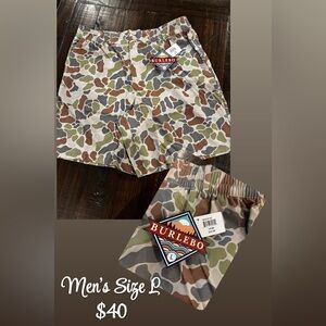 BURLEBO Kids Camo Adventure Shorts - Green, Brown, Gray